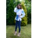 Embroidered blouse "Sky Blue"